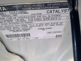 1996 TACOMA, WHITE, LX, EXTD CAB, 2.4L, AT, 2WD. Z25931